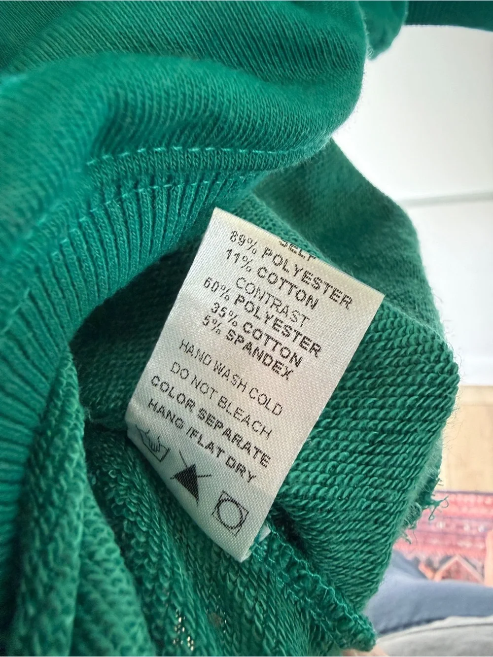 Dressed in Lala Green Shrug Cropped Sweatshirt - Picture 6 of 6